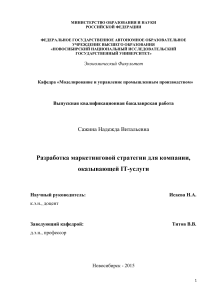 Маркетинговая стратегия IT-компании: разработка и анализ