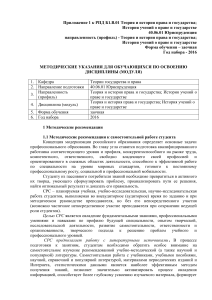 Методические указания по теории права и государства