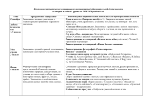 Наблюдения на прогулке 2 младшая группа (3-4 года)  сентябрь