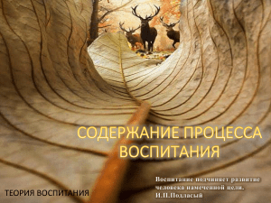 Теория воспитания: содержание, цели, подходы