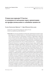 Семья или карьера? Счастье и успех молодежи
