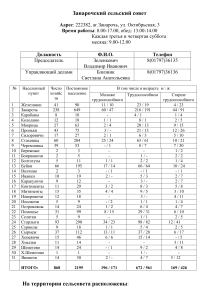 Занарочский сельсовет: статистика населения и хозяйств