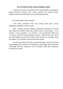 Требования к курсовой работе: оформление и содержание