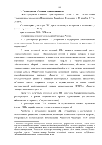 Госпрограмма "Развитие здравоохранения": цели и финансирование