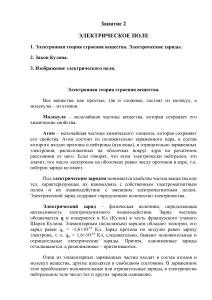 Электрическое поле: теория, закон Кулона, изображение